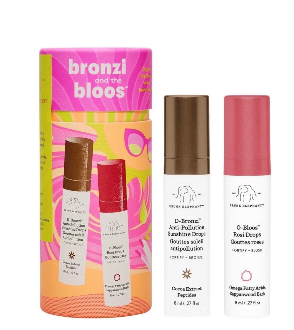 Drunk Elephant Bronzi and the Bloos Travel Duo D-Bronzi O-Bloos New